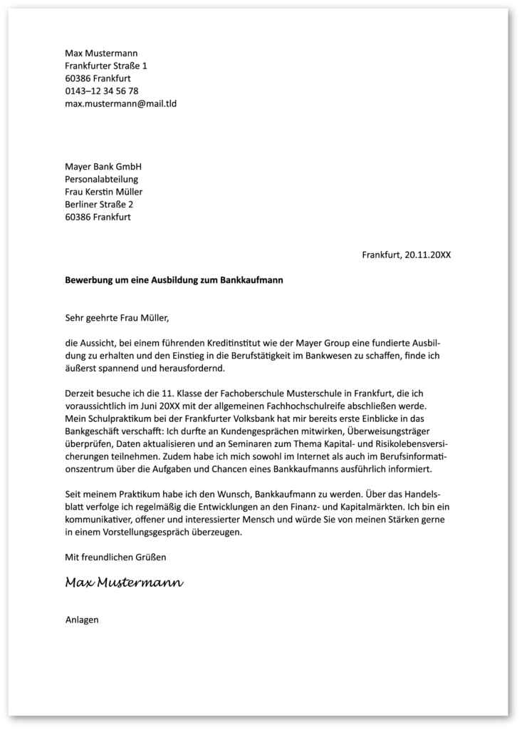 anschreiben